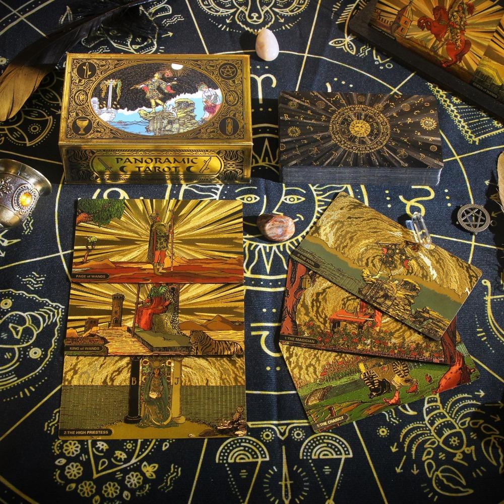 Tarot Cards Deck With Guidebook - Classic Panoramic Rider Waite 78 Stück