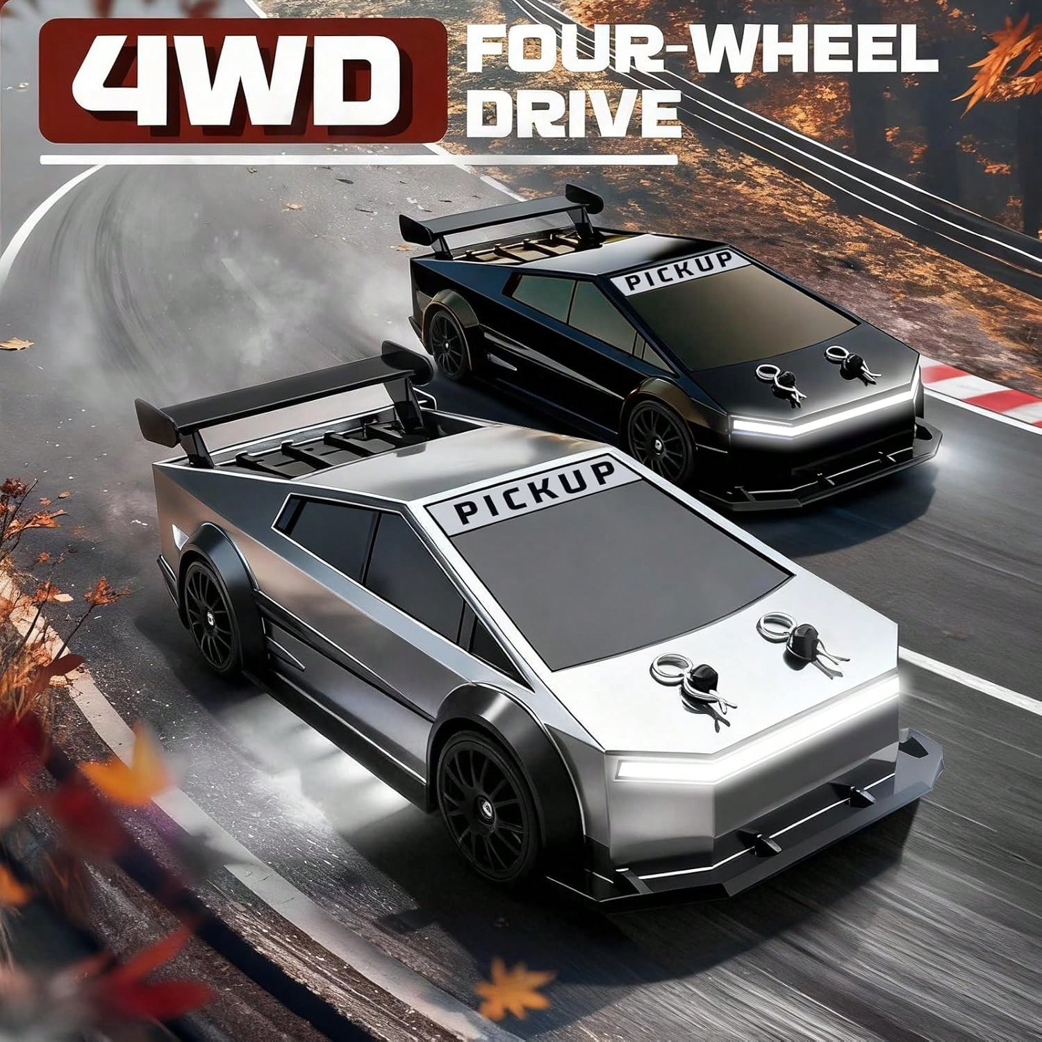 Rc Drift Car 1 24 Scale 4Wd - 1:24 Maßstab, ferngesteuertes Allrad-Drift-Auto – futuristischer
