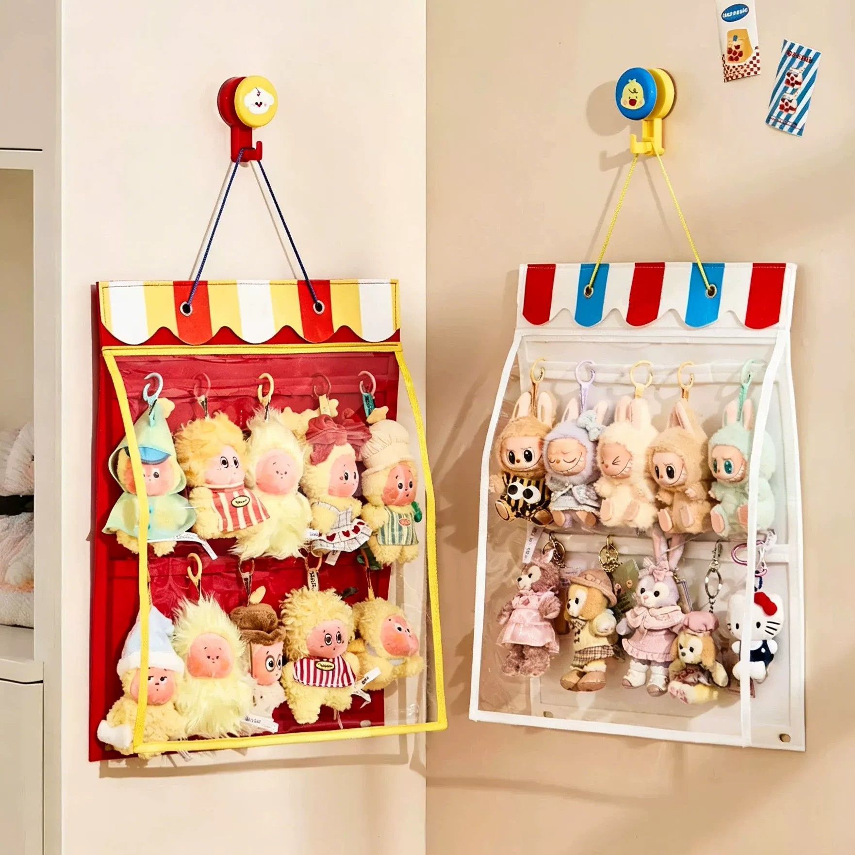 Dolls - Puppenstaub-Aufbewahrungs- und Präsentationsständer, staubdichte Filz-Hängetasche, Puppen-Aufbewahrungsartefakt,