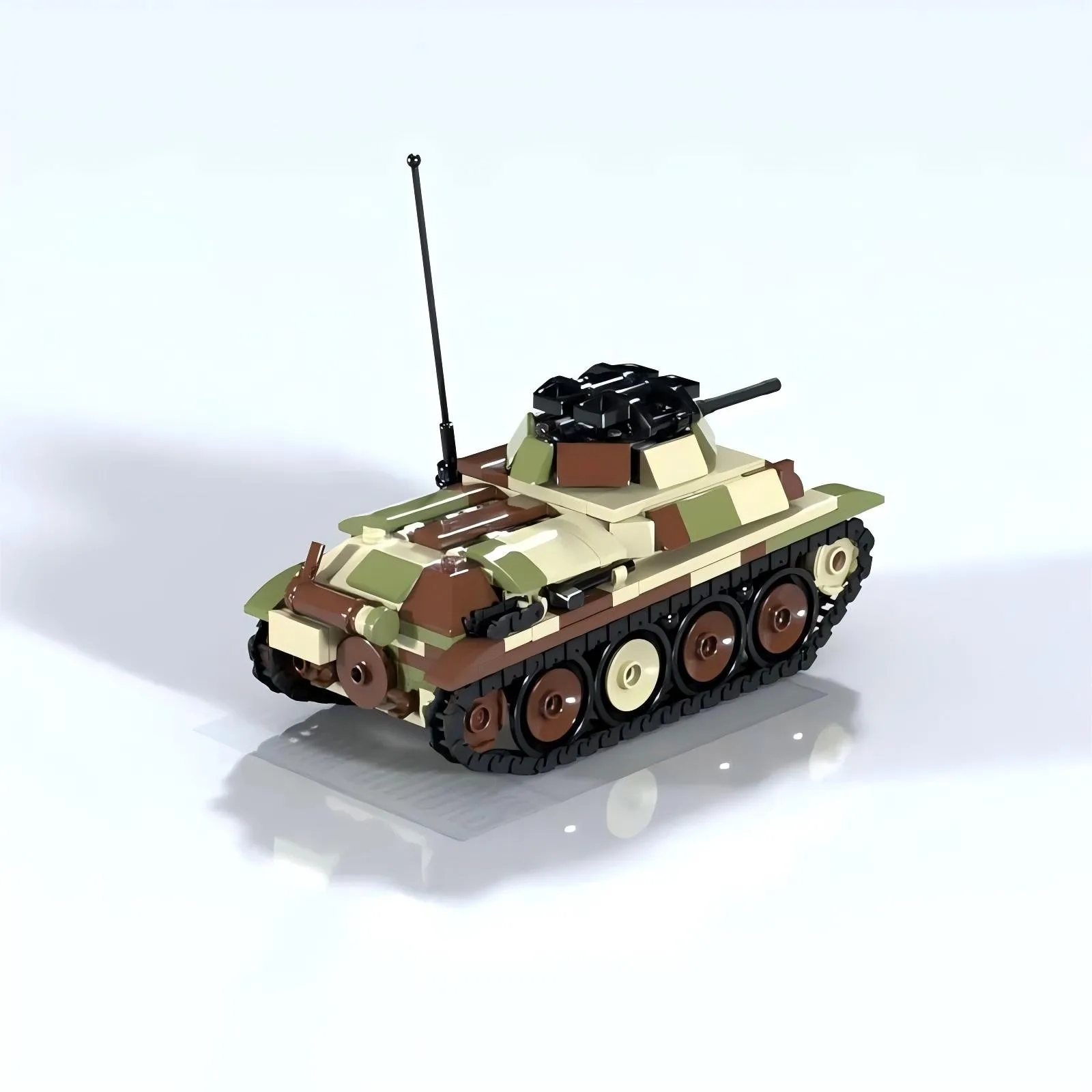 Lego Compatible Military Tank - Hightech-Ausrüstung Infanterie-Kampffahrzeug Bausteine MOC Militär-Panzer Sdkfz