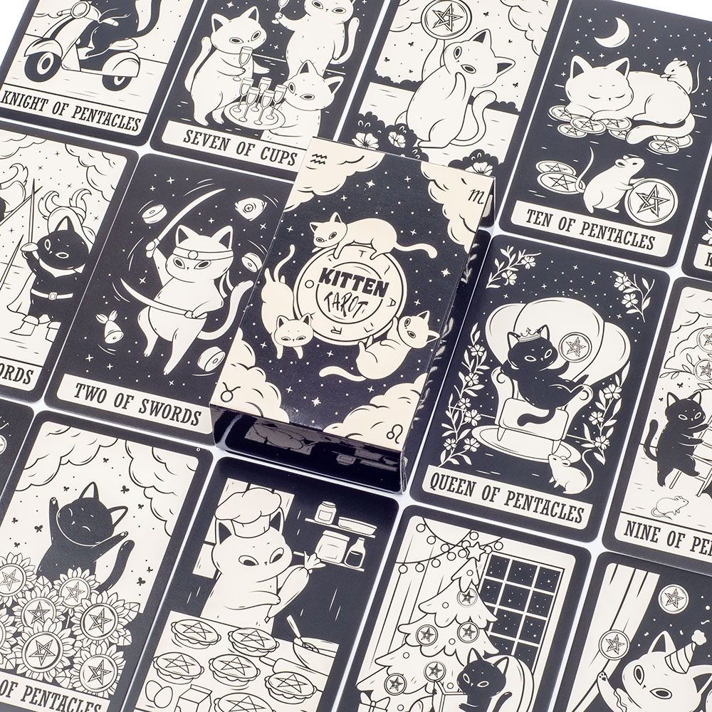 Kitten Tarot-Kartenspiel, 78 K – Tarot Cards Deck With Guidebook Bewertung und Preis