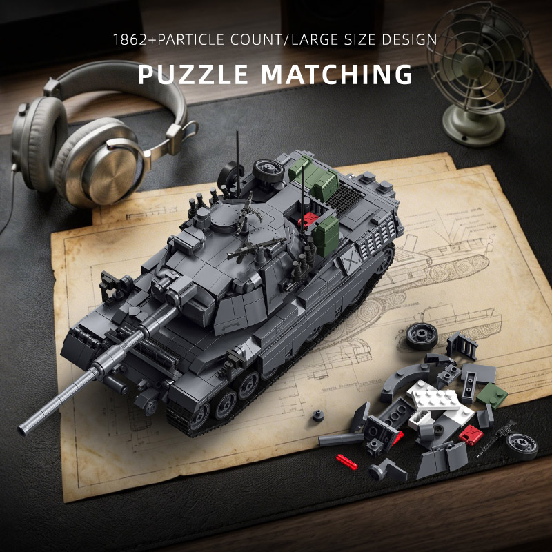 Militär-MOC 1862-teiliges Leop – Lego Compatible Military Tank Bewertung und Preis