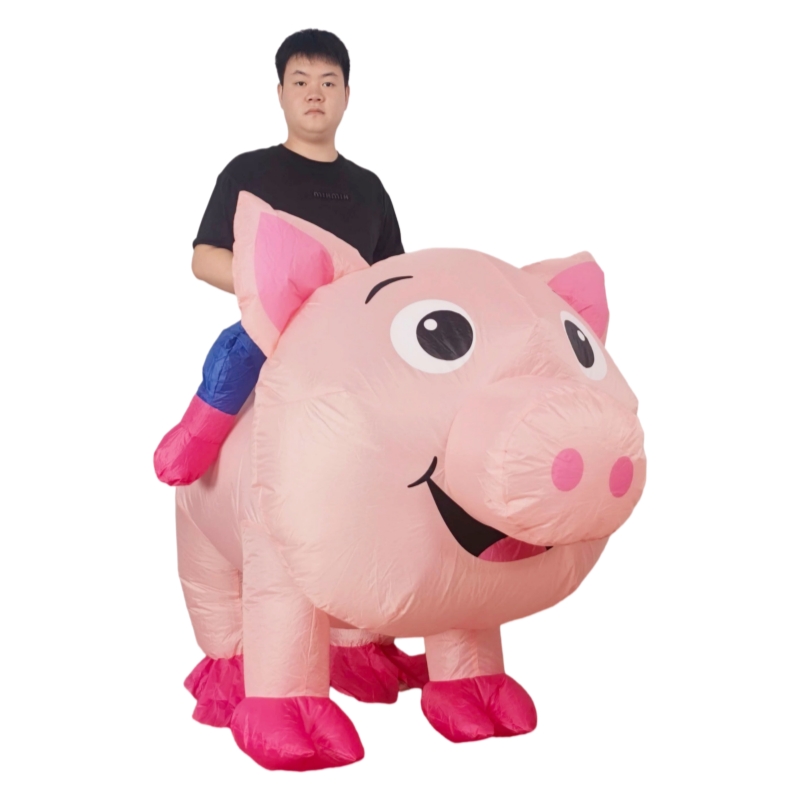 Aufblasbares Schwein-Kostüm fü – Dolls Bewertung und Preis
