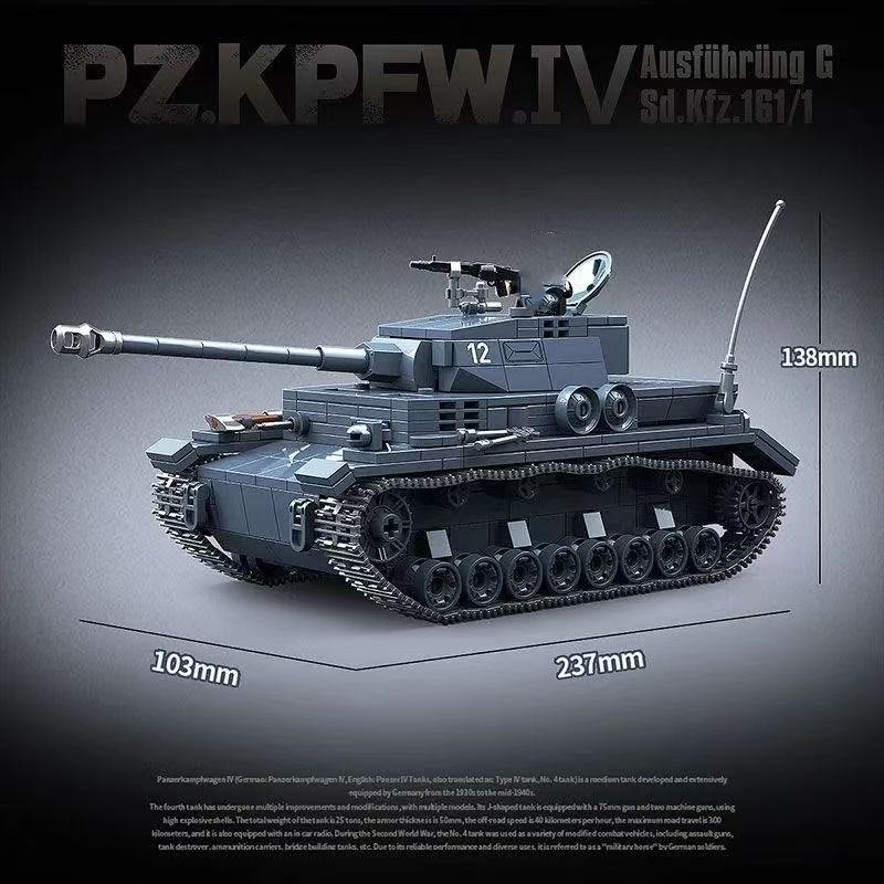985PCS Militär Nr. 3 Typ L Pan – Lego Compatible Military Tank Bewertung und Preis