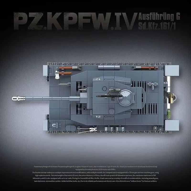 985PCS Militär Nr. 3 Typ L Pan – Lego Compatible Military Tank Bewertung und Preis