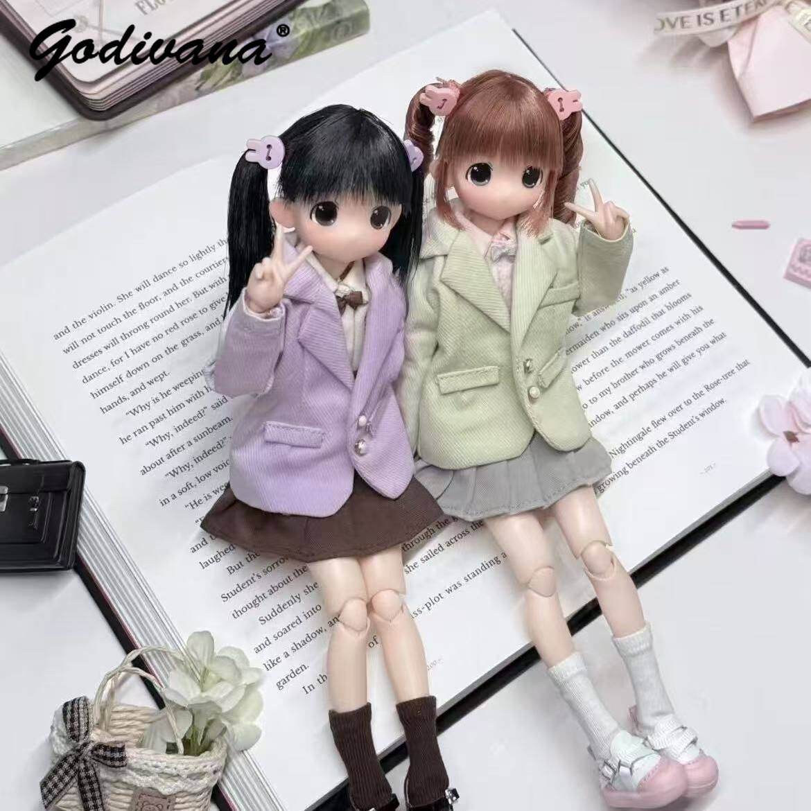 Blythe/OB22/24/azone Puppenkle – Bjd Doll 1 6 Full Set With Clothes Bewertung und Preis
