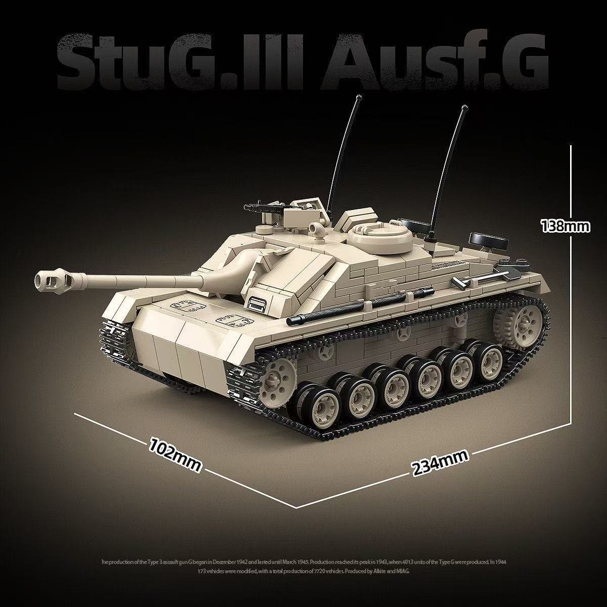 940 Stück StuG.Ⅲ Ausf.G Panzer – Lego Compatible Military Tank Bewertung und Preis