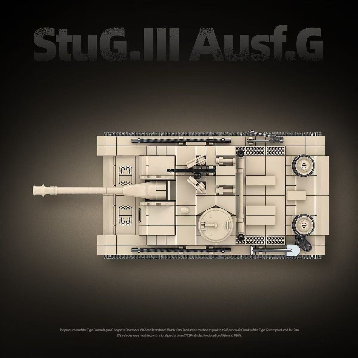 940 Stück StuG.Ⅲ Ausf.G Panzer – Lego Compatible Military Tank Bewertung und Preis